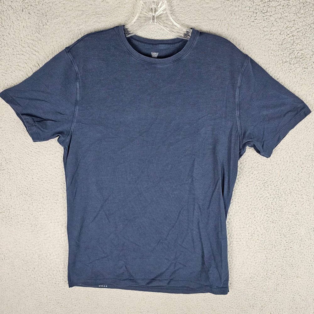 Mack Weldon T-Shirt Mens Medium Blue Pima Cotton Short Sleeve Crew Neck